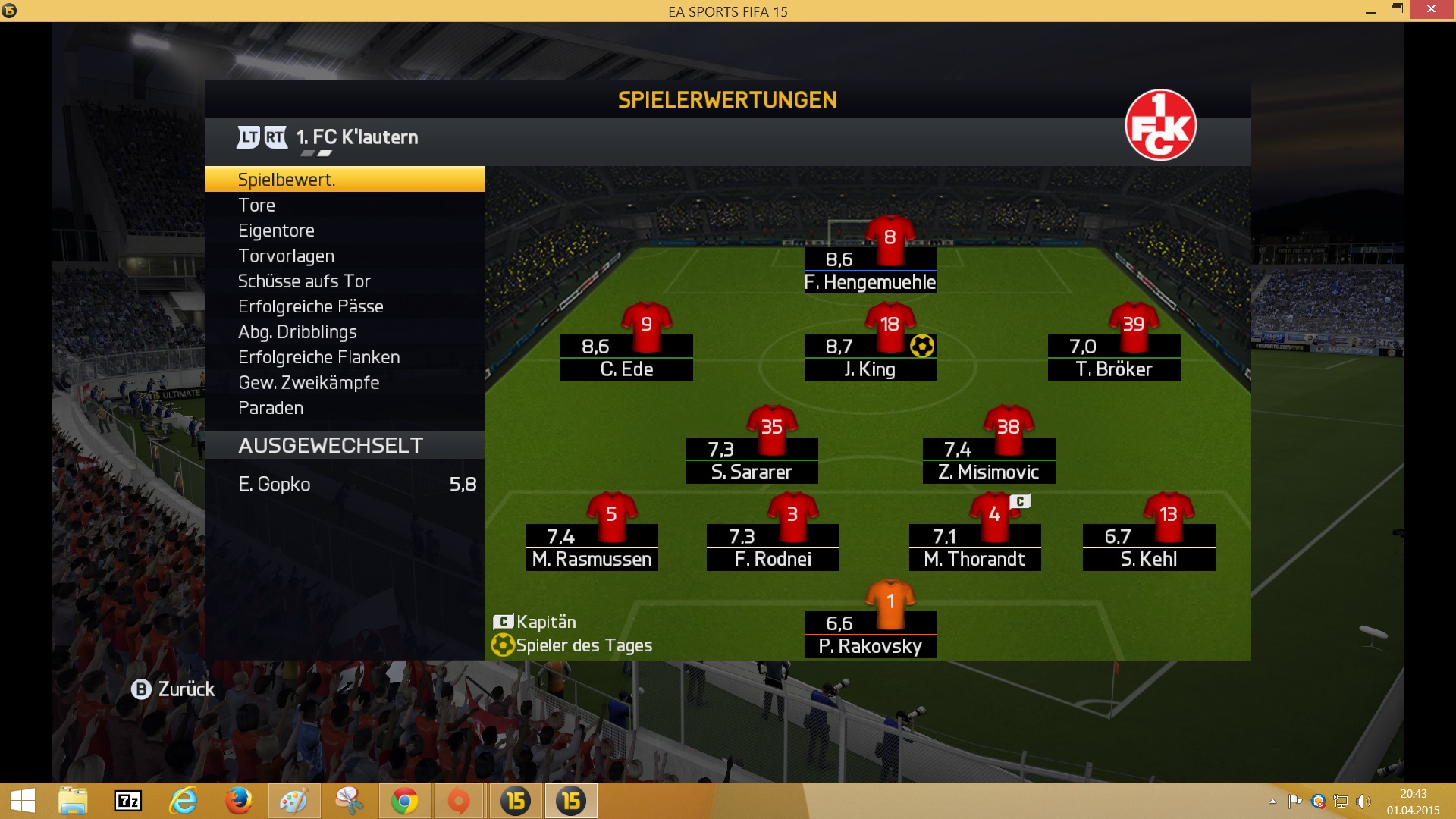 Noten FCK Noten FCK